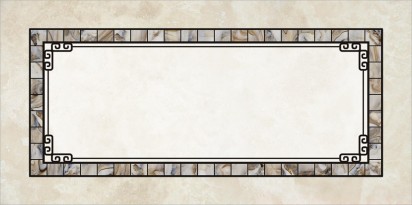 fluorescent light covers with simulated stone look and brown marble background with iron accents