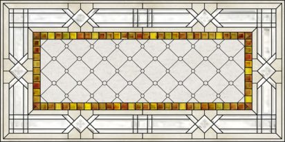 acrylic stained glass beveled autumn colors fluorescent light covers