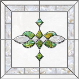 Stained-Glass-Ceiling-Panels: Stained Glass 11 Green Pearl