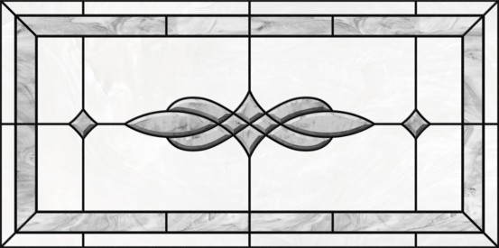 acrylic stained glass fluorescent light covers with grey and pearl accents