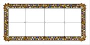 acrylic stained glass tiffany style fluorescent light covers with white background