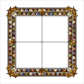 Stained-Glass-Ceiling: Tiffany Style White