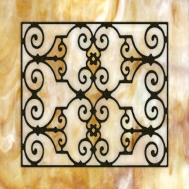 Decorative Iron Light Panels: Tuscan Iron - Ornamental Amber