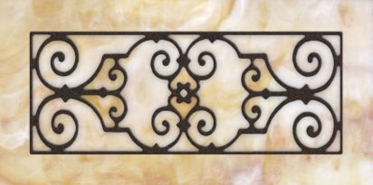 Decorative Iron Light Panels: Tuscan Iron - Ornamental Amber