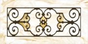 Decorative Iron Light Panels: Tuscan Iron - Ornamental Caramel Swirl
