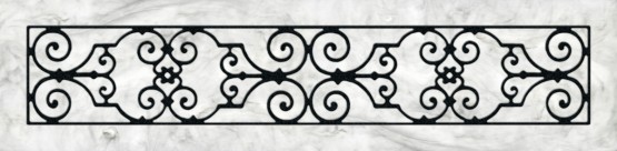 Decorative Iron Light Panels: Tuscan Iron - Ornamental Grey