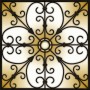 Decorative Iron Light Panels: Tuscan Iron - Ornamental Copper