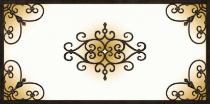 Decorative Iron Light Panels: Tuscan Iron - Copper