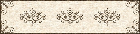 fluorescent light cover with the rustic look of tuscan iron 1' x 4' design and antique background