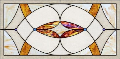 multi-color acrylic fluorescent light covers with purple, gold and tan