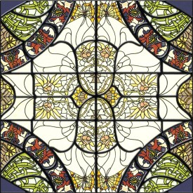 Stained-Glass-Ceiling-Panels: Stained1 Blue