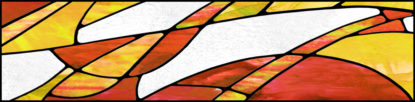 fluorescent light covers in abstract style and fall colors