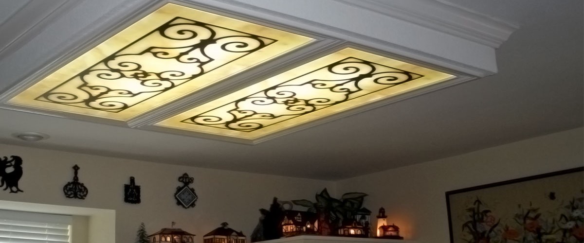 kitchen ceiling light with diffuser